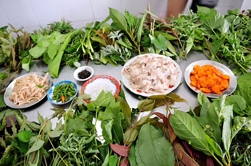 Hình ảnh món ăn gỏi lá Kon Tum